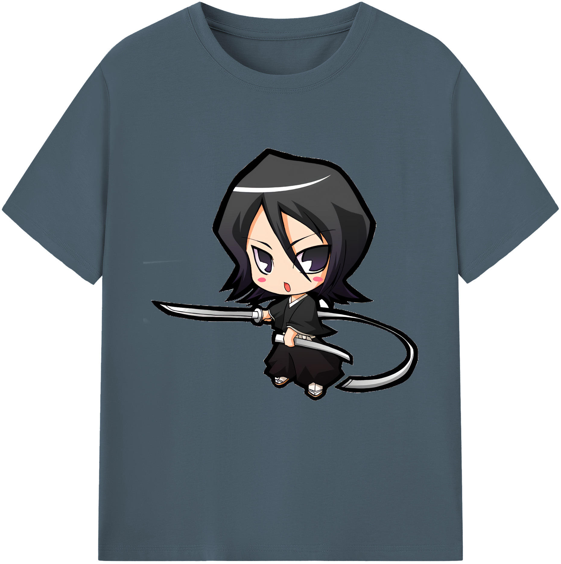 （画像用） ブリーチ 朽木ルキア BLEACH Kuchiki Rukia 綿100％半袖Tシャツ（フロントプリント）